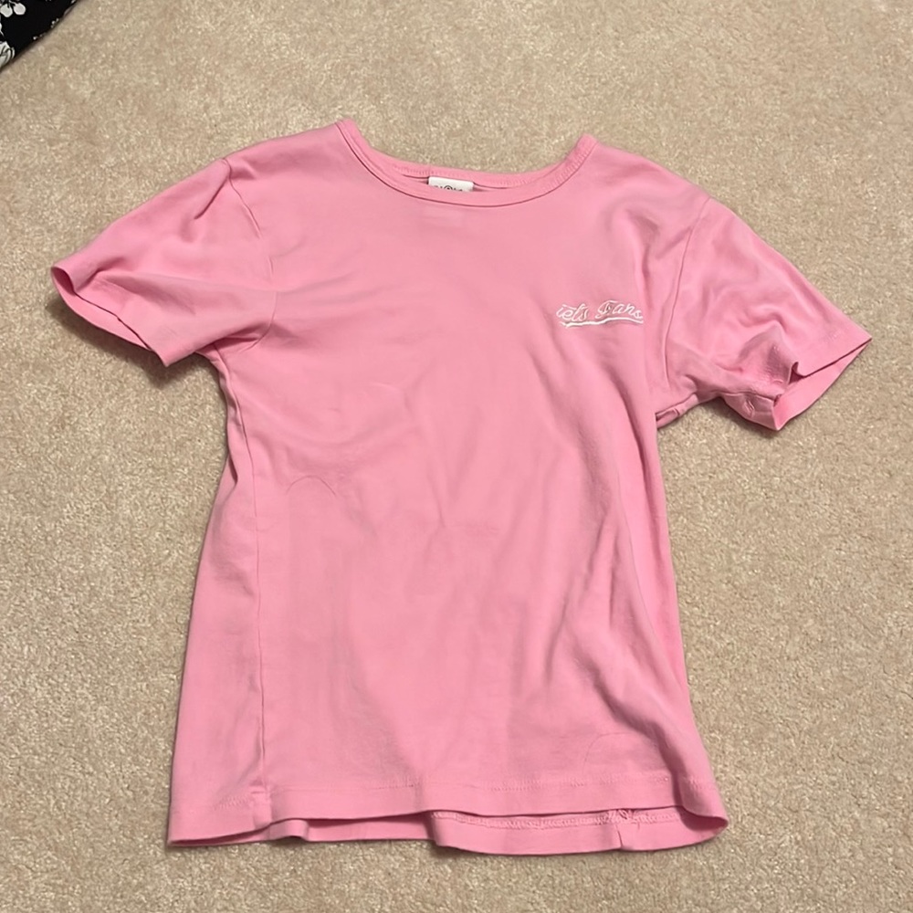 pink lets frans tee